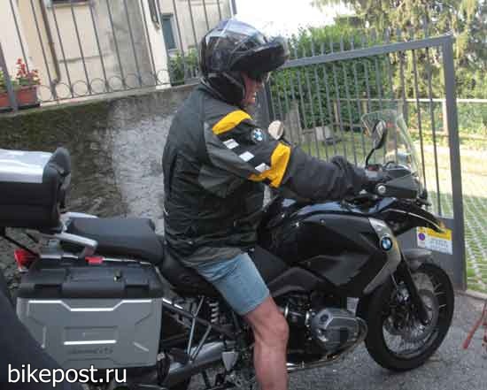 Министр Италии на мотоцикле BMW