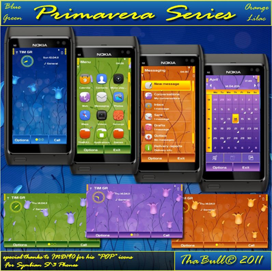 [Themes] Primavera Series – 4 новых темы для Symbian^3! (640*360/360*640)