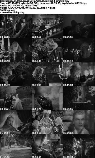 Beauty and the Beast (1946) BluRay 720p x264-CiNEFiLE
