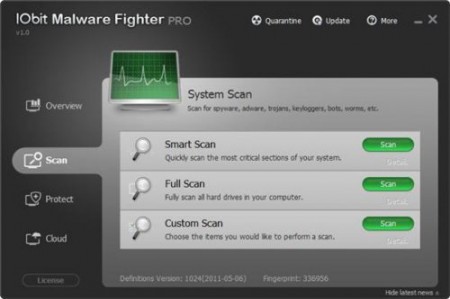 IObit Malware Fighter PRO 1.7.0.0