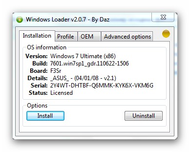 Инструкция Windows Loader V2 1 2