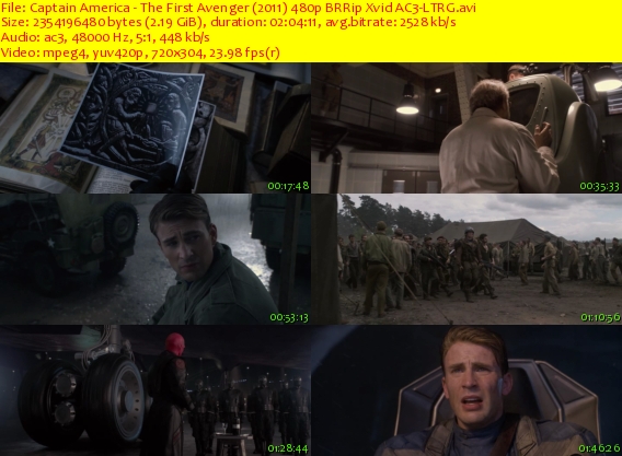 Captain America The First Avenger 2011 480p BRRip Xvid AC3LTRG Download