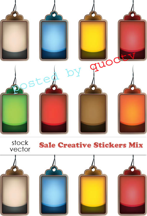 Vectors - Sale Creative Stickers Mix 