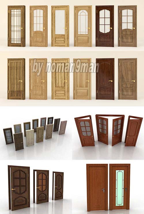 Various doors 3d models