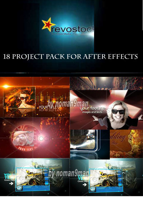 18 Project Pack for After Effects V-8 (Revostock)