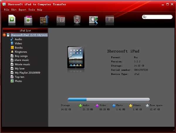 3herosoft iPad to Computer Transfer 3.9.8.1124