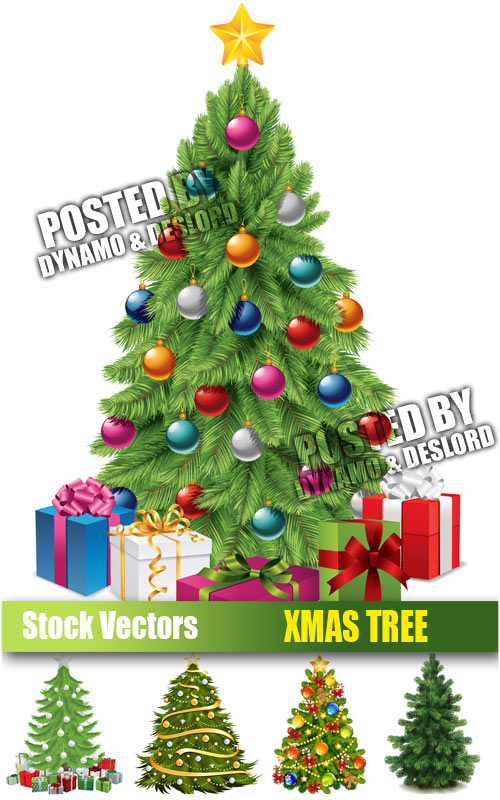 Xmas tree - Stock Vector