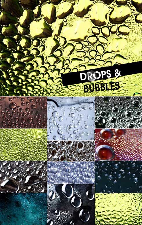 Drops & bubbles backgrounds
