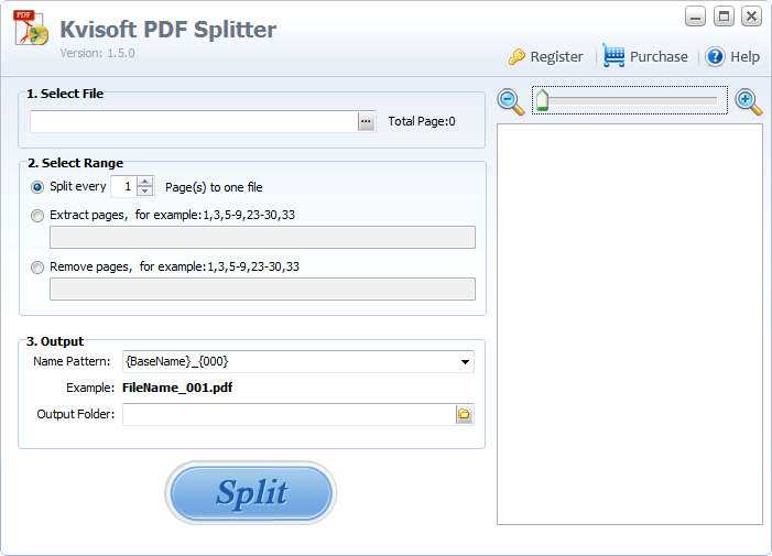 Kvisoft PDF Splitter 1.5.0.0 Portable