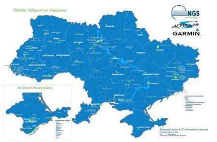 Сборка карт Украины для Garmin [ v.1.45,Unlocked, Украина, 2011 ]