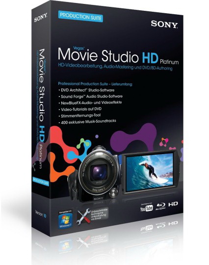 Sony Vegas Movie Studio HD Platinum 11.0.322 with DVD Architect Studio 5.0 Build 156