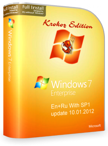 Microsoft Windows 7 Enterprise SP1 Krokoz Edition (11.01.2012)