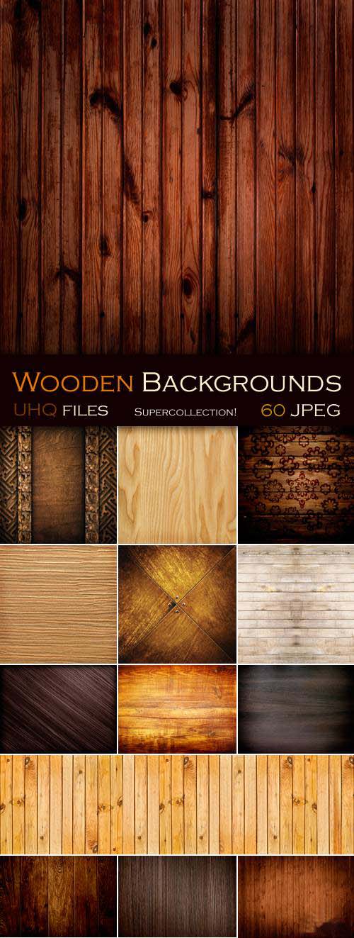 Stock Photo - Wooden Backgrounds & Textures