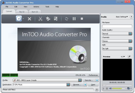 ImTOO Audio Converter Pro v6.3.0.20120110