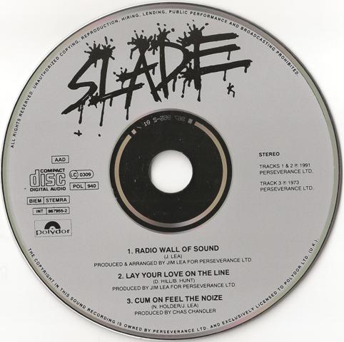 (Hard Rock/Glam Rock) SLADE - 'Radio Wall Of Sound' (CD Maxi Single Polydor 867955-2 PZCD-180) - 1991, FLAC (image+.cue), lossless
