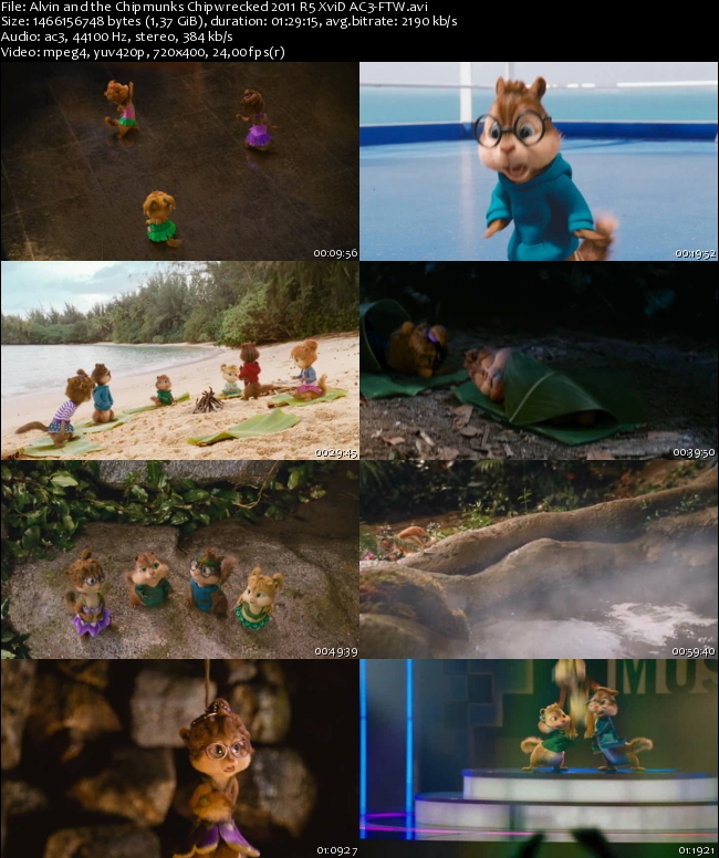 Alvin and the Chipmunks: Chipwrecked (2011) R5 XviD AC3-FTW