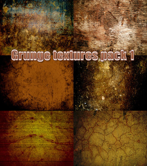 Grunge textures pack 1 for Photoshop