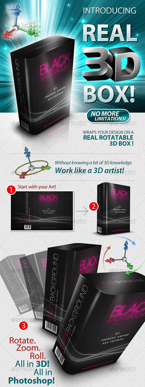 GraphicRiver Real 3D Box Generator & PSD Sources