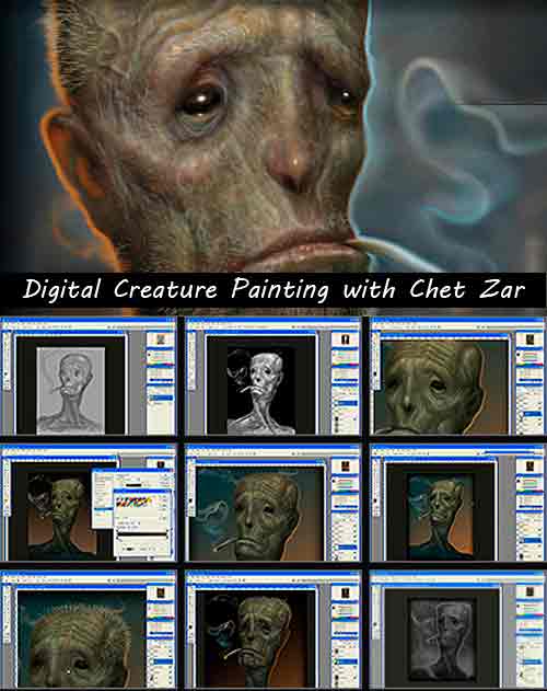 The Gnomon Workshop - Digital Creature Painting with Chet Zar Design and Techniques Using Photoshop (.ISO)