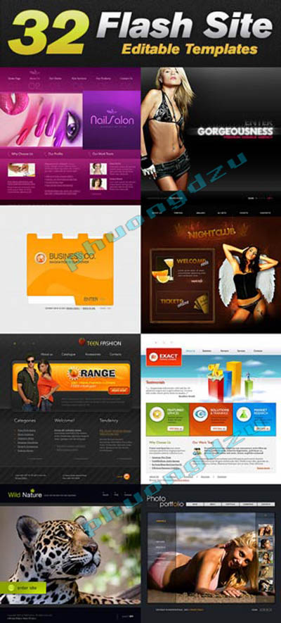 Patterns from TemplateMonster - Flash Website Templates P 1