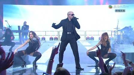 Pitbull ft. Chris Brown & Ne-Yo - NBA 2012.02.26 All-Star Game West@East (HDTV)