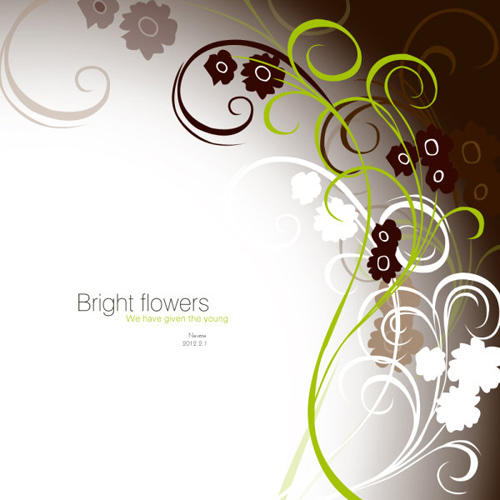 Bright Flowers Psd for Photoshop