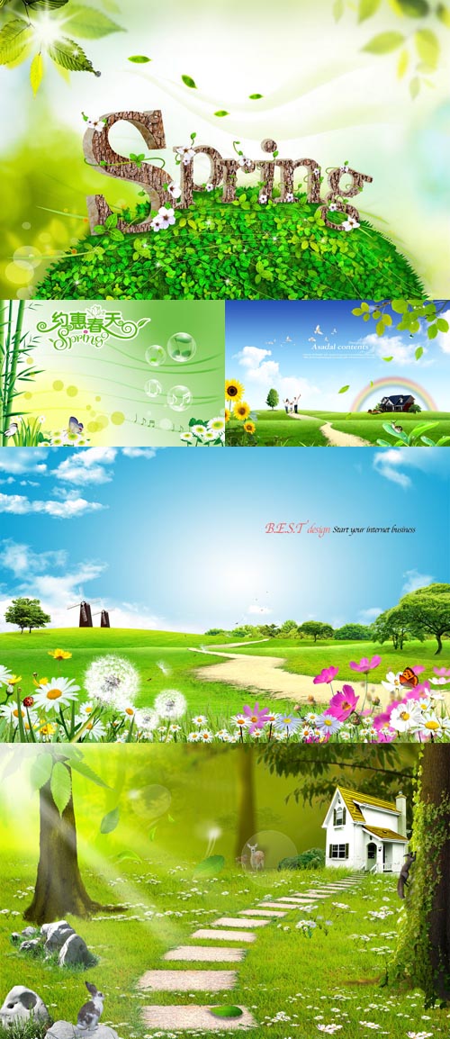 New Collection of spring source for Photoshop