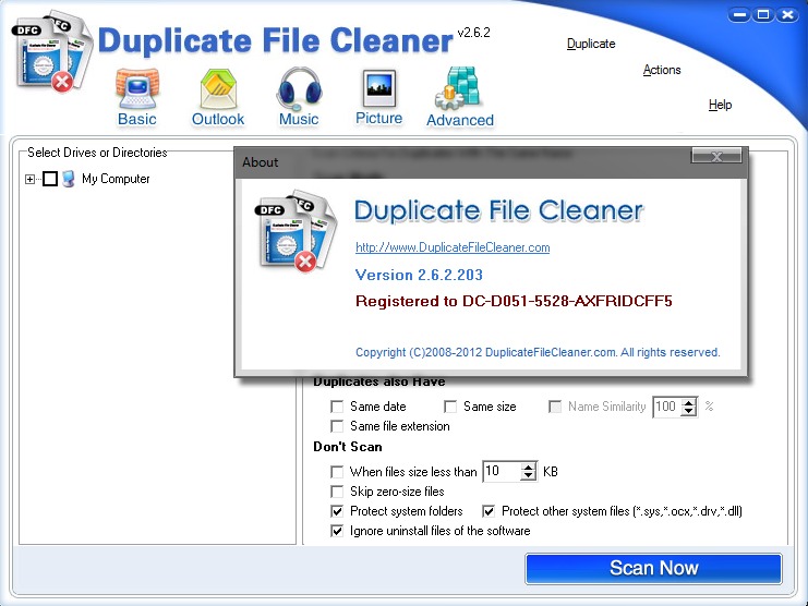 Duplicate File Cleaner v2.6.2.203 Portable by killer0687