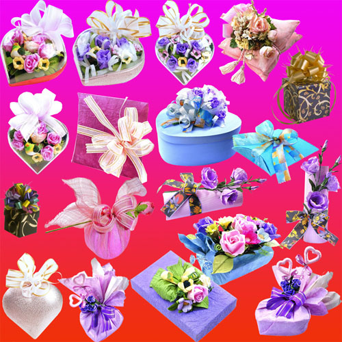 Flowers and Gifts Pack psd for Photoshop