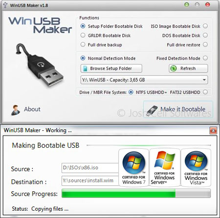 WinUSB Maker 1.8 (x86/x64)- The Windows Setup to USB Solution