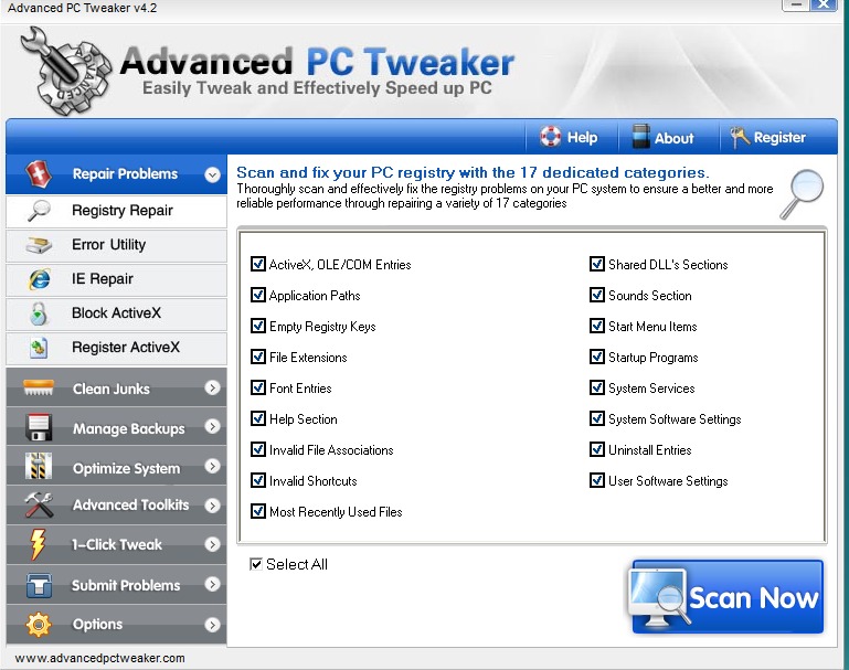 Advanced PC Tweaker 4.2 Datecode 27.03.2012 Portable by killer0687