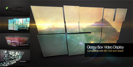 Videohive Glossy Box Video Display - After Effects Project