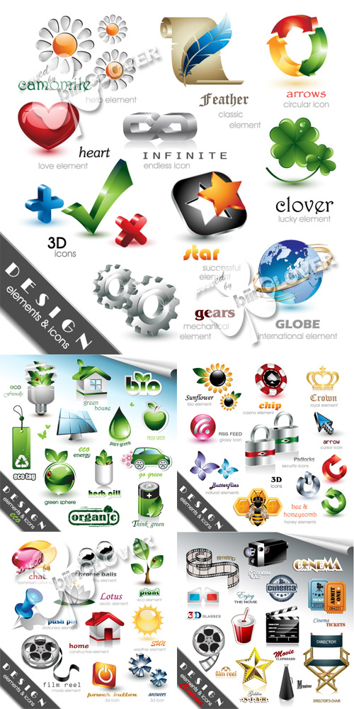 Design elements and icons 0123