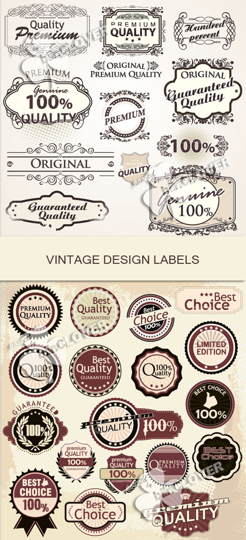 Vintage design labels 0126