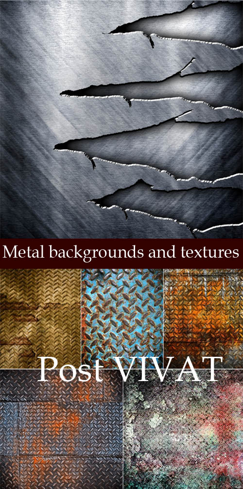 Metal backgrounds and textures