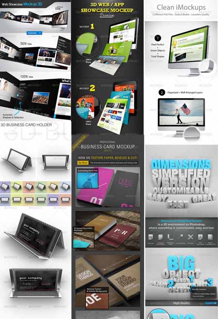 GraphicRiver - Web Showcase Mock Up Pack 3