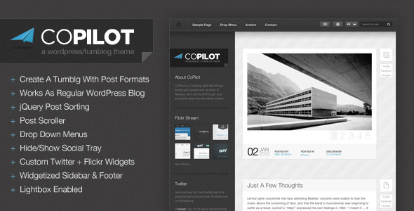 ThemeForest - CoPilot - WordPress and Tumblog Theme