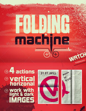 GraphicRiver Folding Machine Mock-up Action