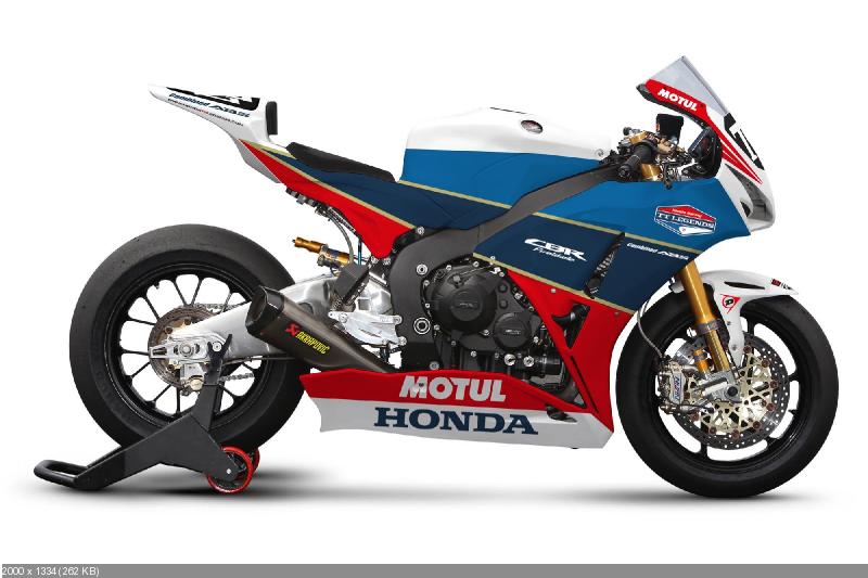 Расцветка мотоцикла Honda CBR1000RR команды Honda TT Legends